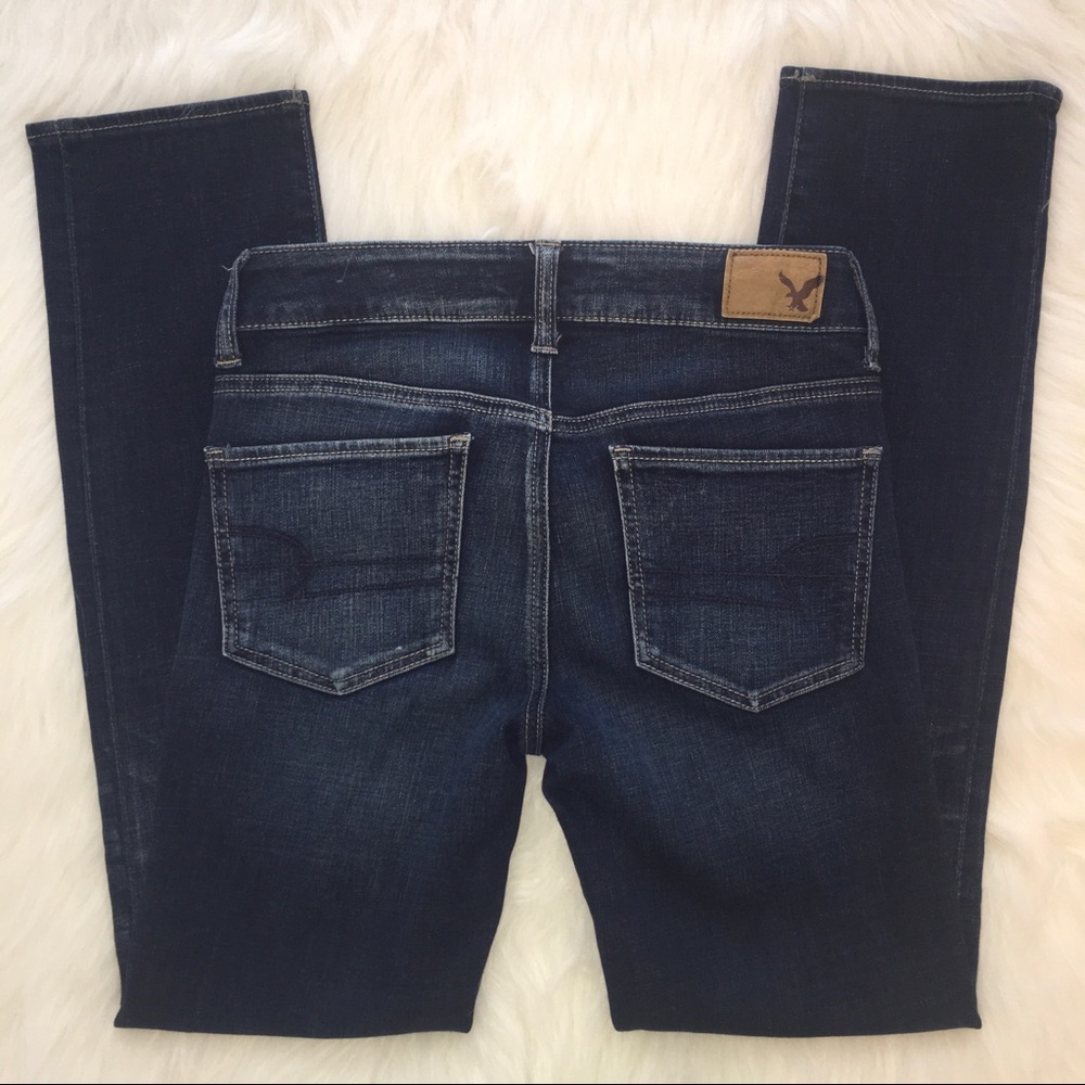 American Eagle Super Stretch straight jeans size 0 - Picture 8 of 10